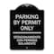 Signmission Parking by Permit Estacionamiento Con Permiso Solamente Heavy-Gauge Alum, 24" x 18", BS-1824-23454 A-DES-BS-1824-23454 - alternate 1